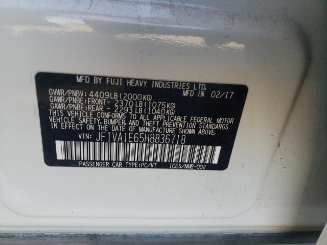 2017 SUBARU WRX PREMIU JF1VA1E65H8836718