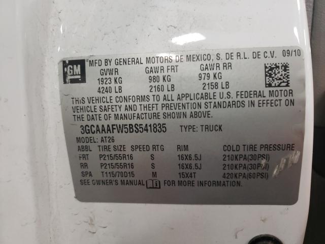 2011 CHEVROLET HHR PANEL 3GCAAAFW5BS541835