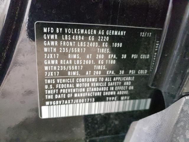 2018 VOLKSWAGEN TIGUAN LIM WVGBV7AX7JK001713
