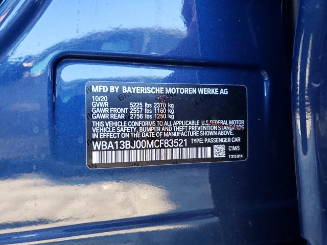 2021 BMW 530 XI WBA13BJ00MCF83521