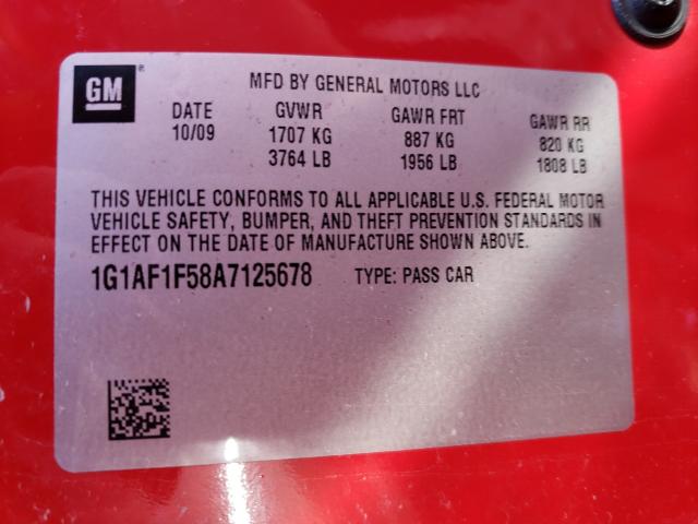 2010 CHEVROLET COBALT 2LT 1G1AF1F58A7125678