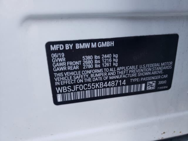 2019 BMW M5 WBSJF0C55KB448714