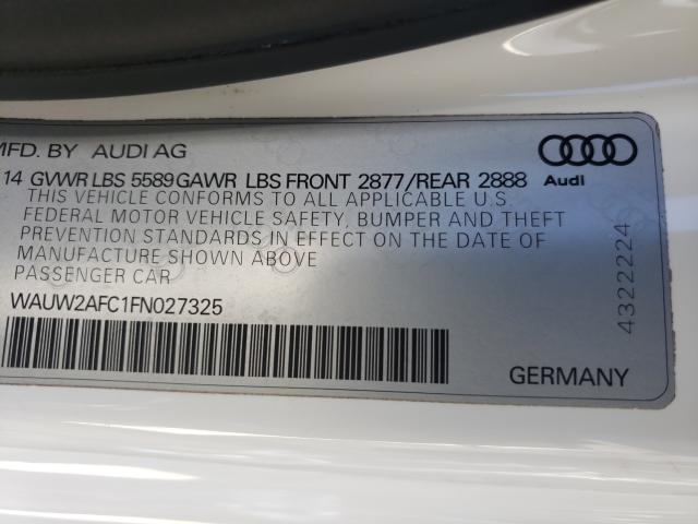 2015 AUDI S7 PREMIUM WAUW2AFC1FN027325