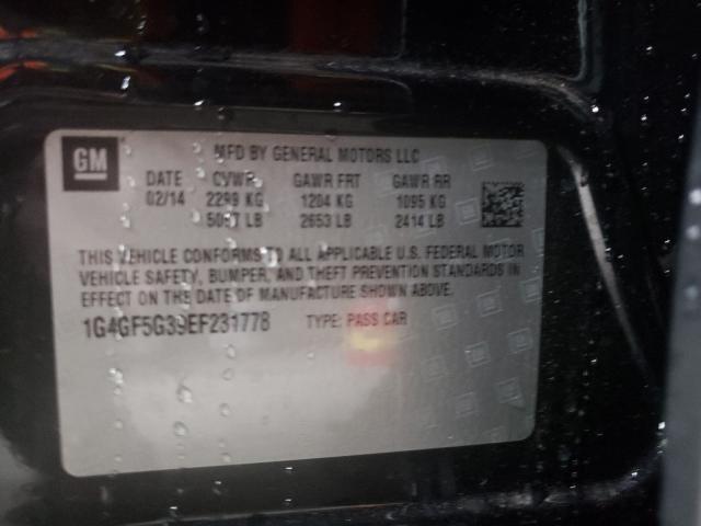 2014 BUICK LACROSSE T 1G4GF5G39EF231778