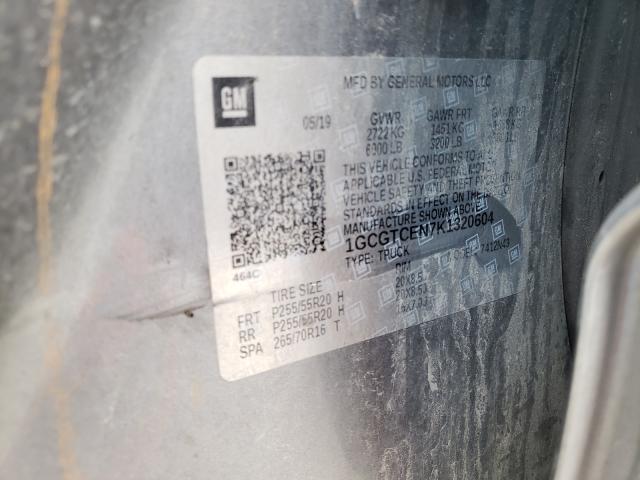 2019 CHEVROLET 1500 E/C E 1GCGTCEN7K1320604