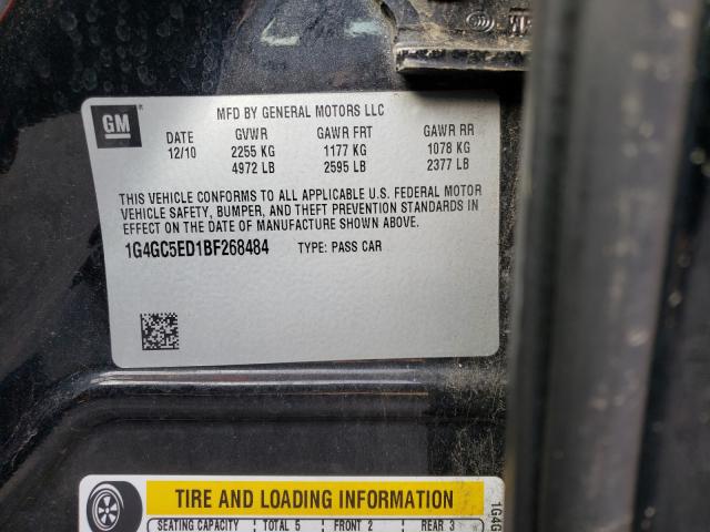 2011 BUICK LACROSSE C 1G4GC5ED1BF268484
