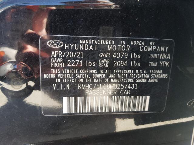 2021 HYUNDAI IONIQ SE KMHC75LC8MU257431