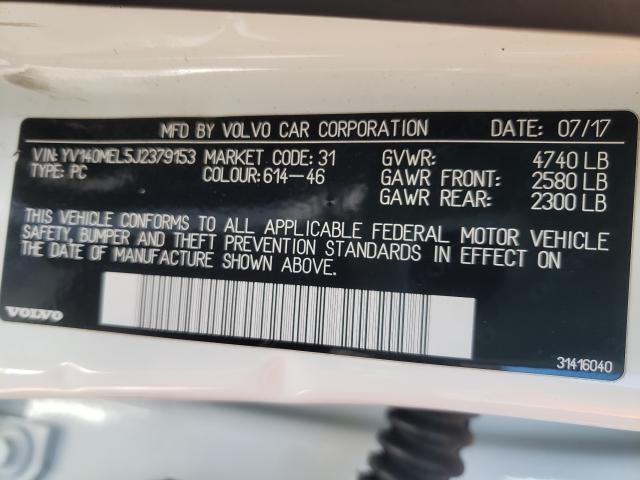 2018 VOLVO V60 T5 DYN YV140MEL5J2379153