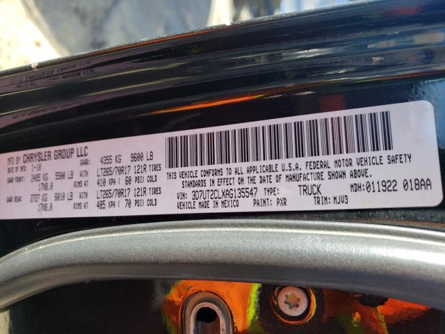 2010 DODGE RAM 2500 3D7UT2CLXAG135547