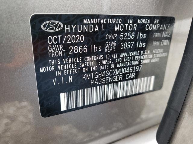 2021 GENESIS G80 BASE - KMTGB4SCXMU046197