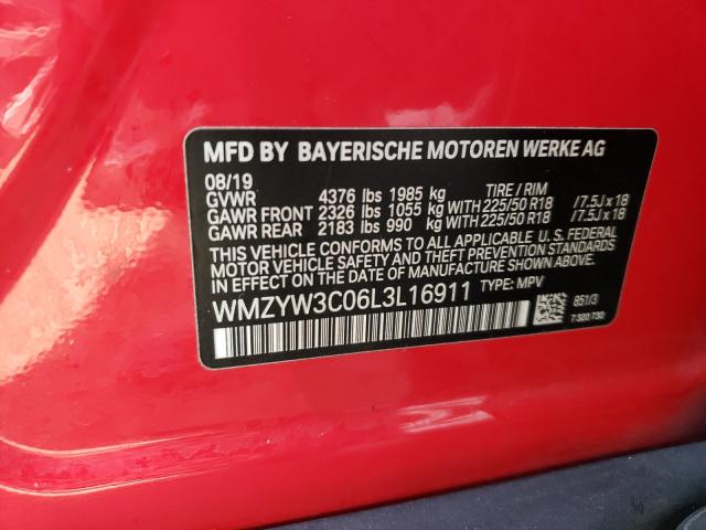 2020 MINI COOPER COU WMZYW3C06L3L16911