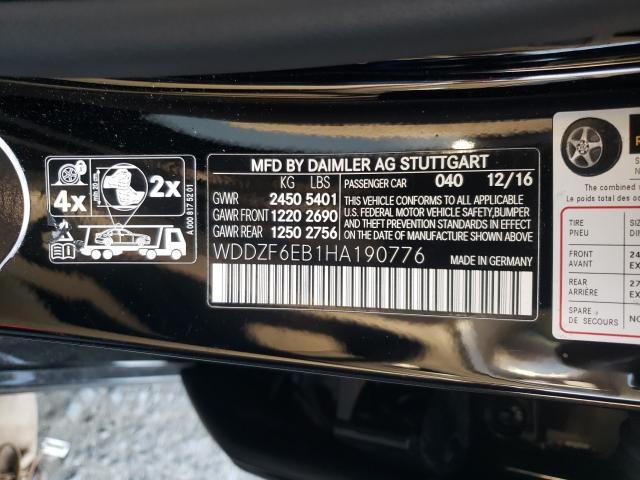 2017 MERCEDES-BENZ E 43 4MATI WDDZF6EB1HA190776