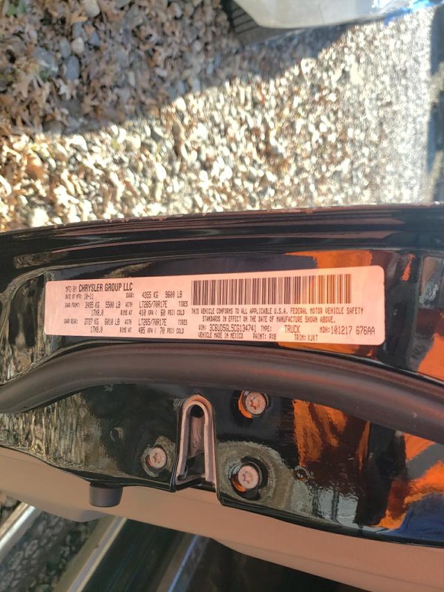 2012 DODGE RAM 2500 L 3C6UD5GL5CG134741