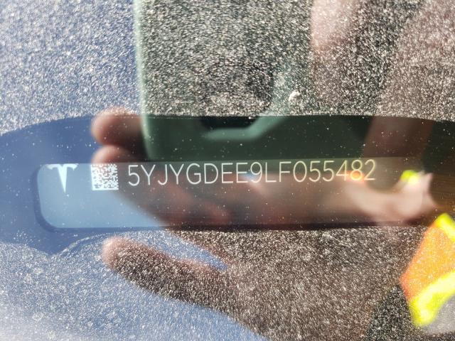 2020 TESLA MODEL Y 5YJYGDEE9LF055482