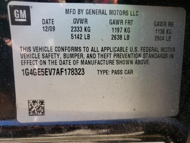 2010 BUICK LACROSSE C 1G4GE5EV7AF178323