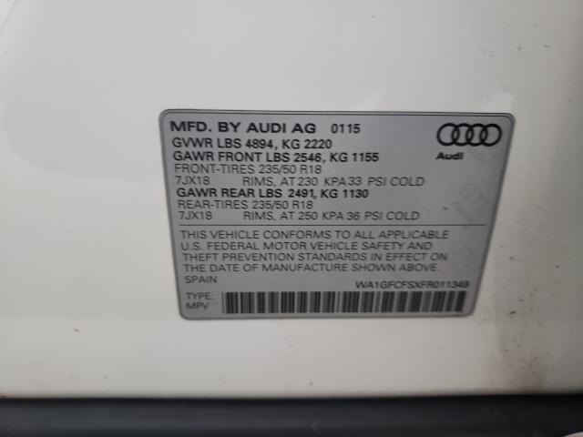 2015 AUDI Q3 PRESTIG WA1GFCFSXFR011349