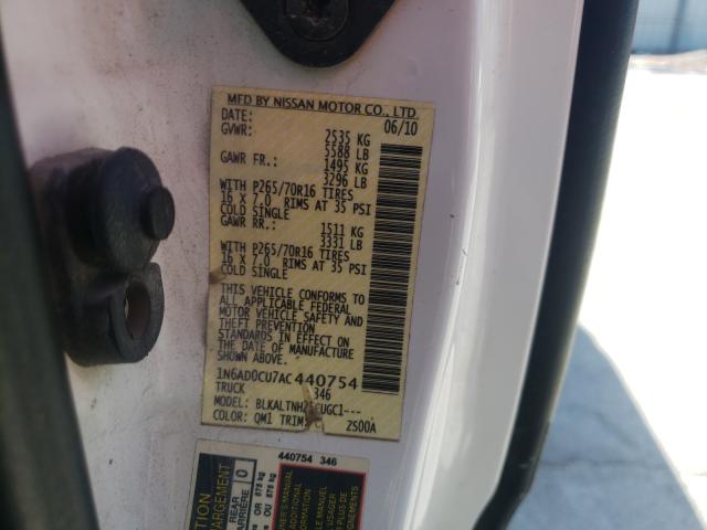 2010 NISSAN FRONTIER K 1N6AD0CU7AC440754