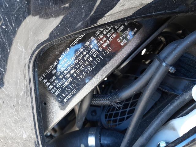 2011 SUZUKI GSX-R1000 JS1GT78A3B2101790