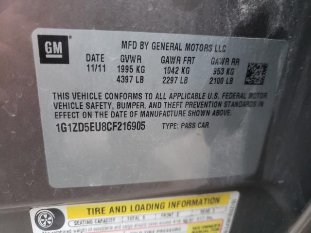 2012 CHEVROLET MALIBU L 1G1ZD5EU8CF216905
