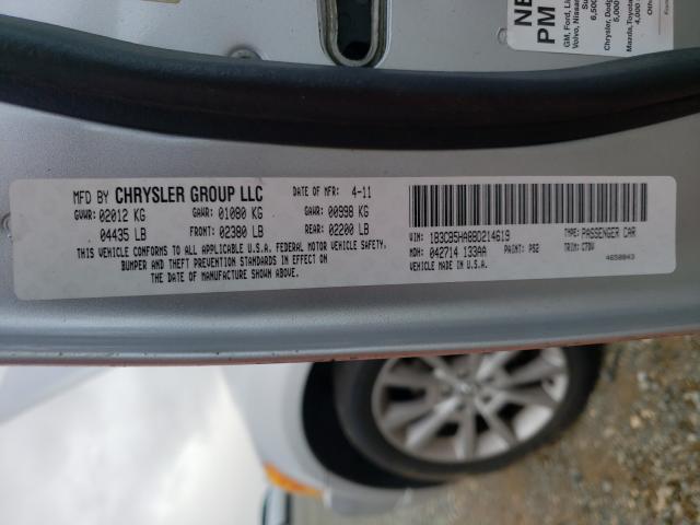 2011 DODGE CALIBER 1B3CB5HA8BD214619