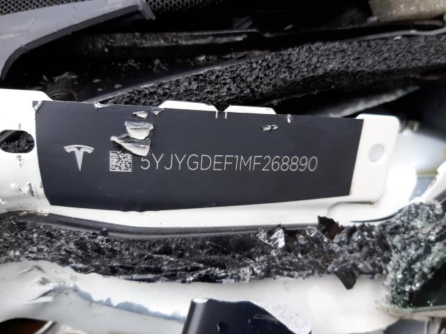 2021 TESLA MODEL Y 5YJYGDEF1MF268890