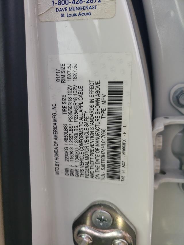 2017 ACURA RDX ADVANC 5J8TB3H74HL017065