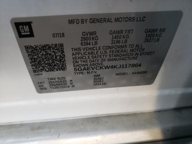 2019 BUICK ENCLAVE AV 5GAEVCKW4KJ117864