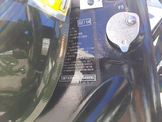 2014 TRIUMPH MOTORCYCLE THRUXTON SMT920K19ET649990