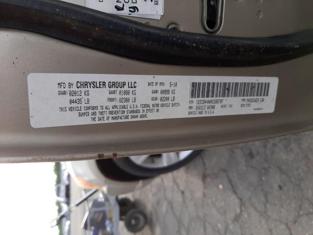 2010 DODGE CALIBER SX 1B3CB4HA0AD586707