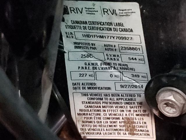 2007 HARLEY-DAVIDSON FLHPI 1HD1FHM177Y709927