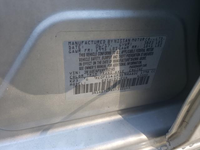2017 NISSAN SENTRA S - 3N1AB7APXHY350145
