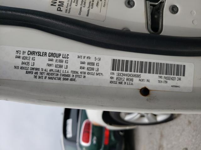 2010 DODGE CALIBER 1B3CB4HA3AD606805