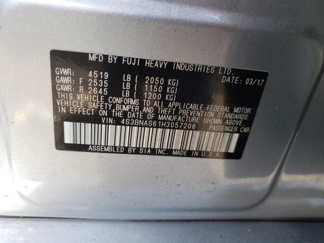 2017 SUBARU LEGACY SPO 4S3BNAS61H3057206