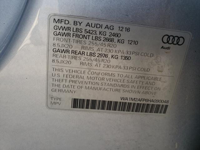 VIN WA1M2AFP6HA090048 2017 Audi Q5, Premium Plus no.10