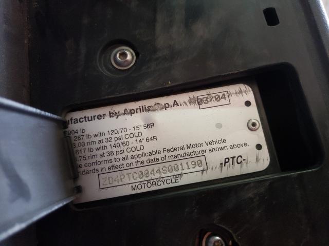 2004 APRILIA ATLANTIC 5 ZD4PTC0044S001190