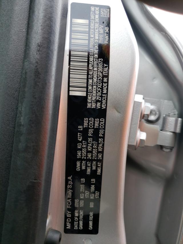 2016 FIAT 500X LOUNG ZFBCFXDT3GP368573
