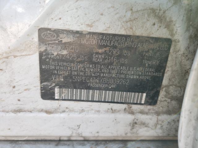 2011 HYUNDAI 260 5NPEC4ACXBH039262
