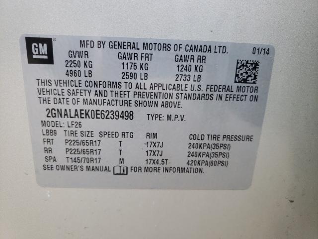 2GNALAEK0E6239498 Chevrolet Equinox Ls 2014. Фото: 9