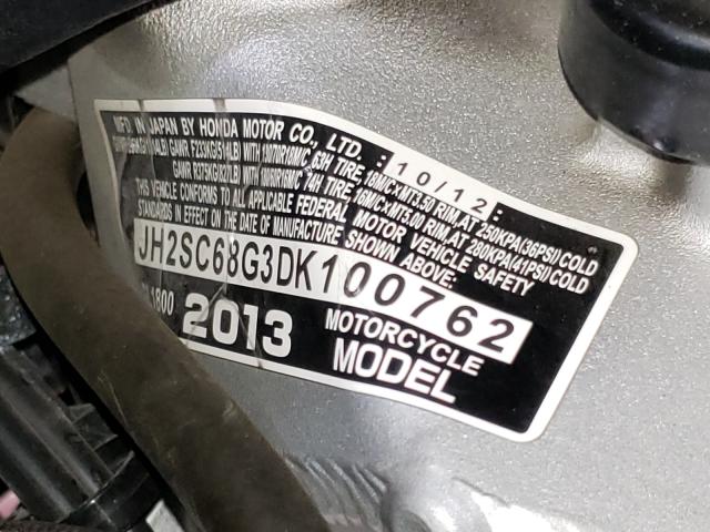 2013 HONDA GL1800 G JH2SC68G3DK100762