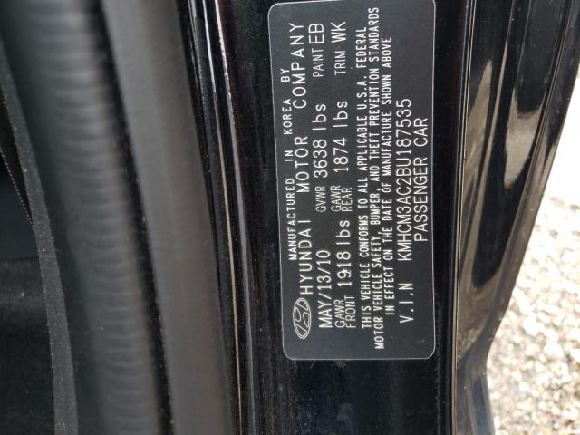 2011 HYUNDAI ACCENT GL KMHCM3AC2BU187535