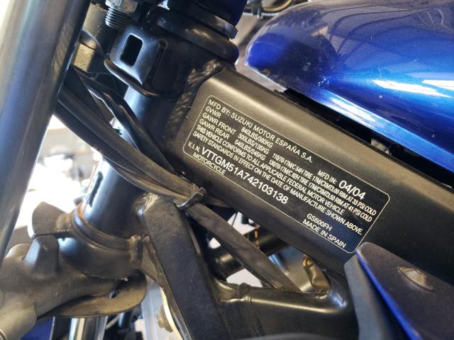 2004 SUZUKI GS500 FK VTTGM51A742103138
