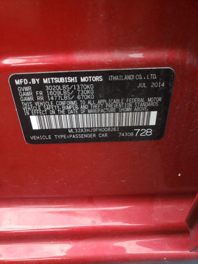 2015 MITSUBISHI MIRAGE DE ML32A3HJ9FH008261