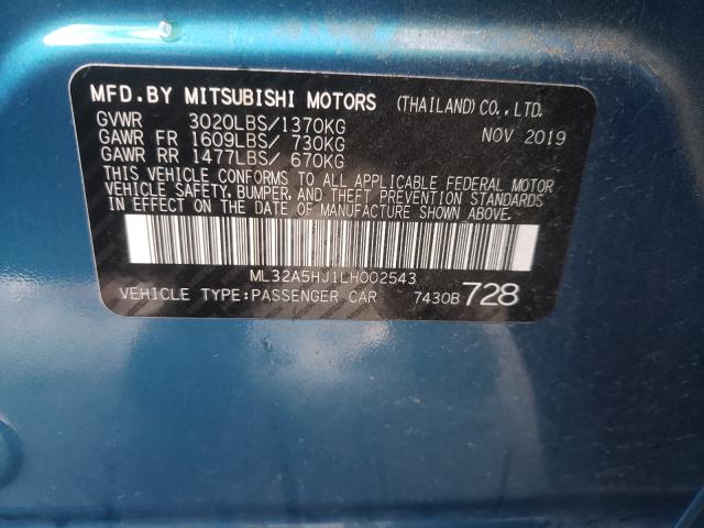 2020 MITSUBISHI MIRAGE LE ML32A5HJ1LH002543