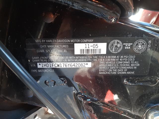 2006 HARLEY-DAVIDSON FLHTCUI 1HD1FCW176Y642082
