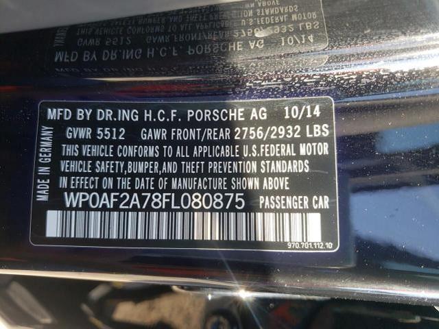 2015 PORSCHE PANAMERA G WP0AF2A78FL080875