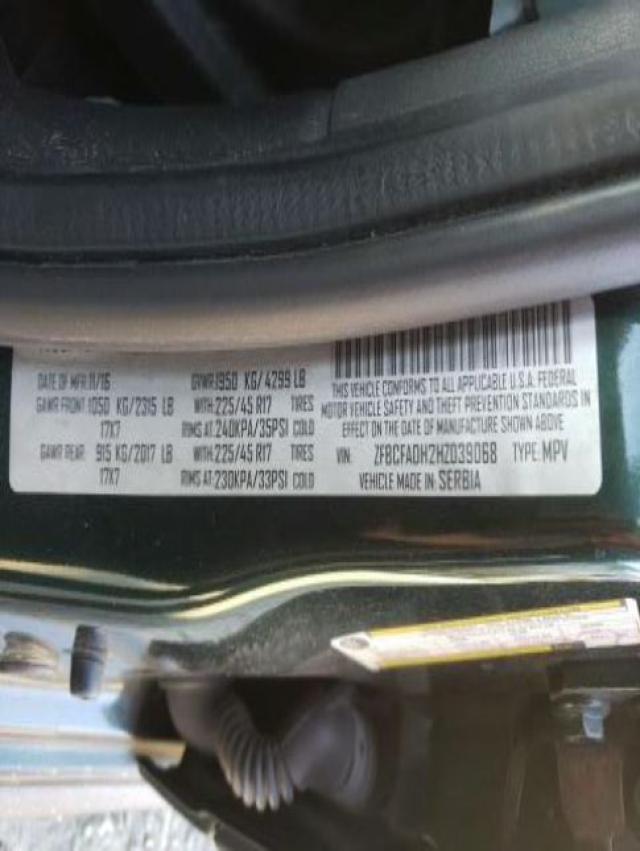 2017 FIAT 500L TREKK ZFBCFADH2HZ039068