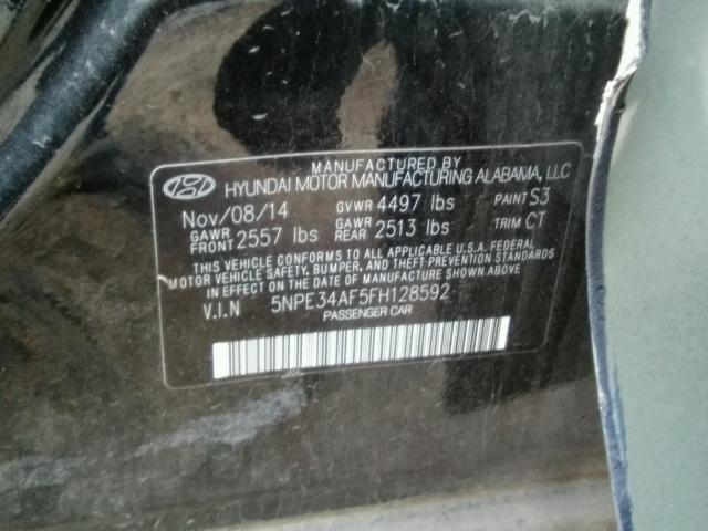 2015 HYUNDAI SONATA SPO 5NPE34AF5FH128592