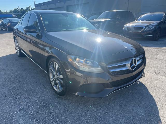 Salvage cars for sale from Copart Opa Locka, FL: 2016 Mercedes-Benz C300