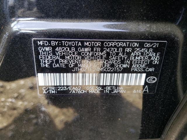 2021 LEXUS IS 350 F-S JTHGZ1E24M5022157
