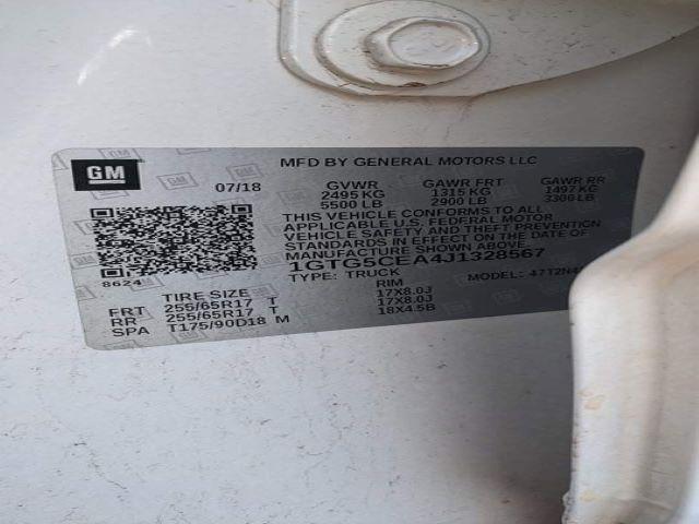 2018 GMC CANYON SLE 1GTG5CEA4J1328567